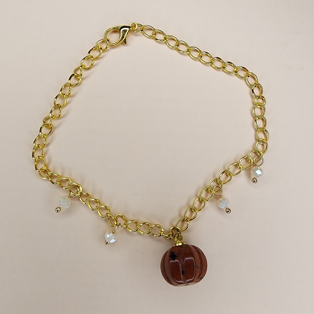 Pumpkin charm bracelet